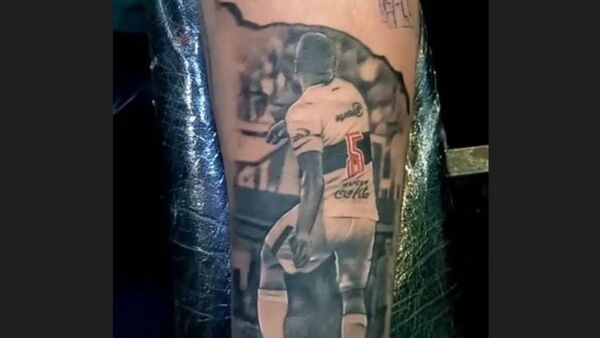 Se tatuó el golazo que le hizo Richard Ortiz a Cerro Porteño
