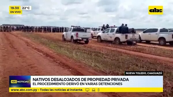Desalojan a indígenas en Nueva Toledo - ABC Noticias - ABC Color