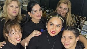 Presas maquillaron a modelos en Asunción Fashion Week