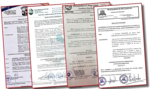 Municipios de Alto Paraná paran en apoyo a las familias, menos CDE