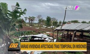 Varias familias afectadas tras temporal en Misiones | Telefuturo