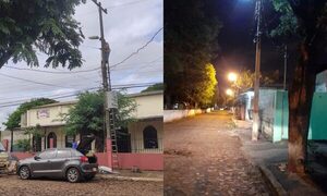 Reparan alumbrados en barrio franqueño