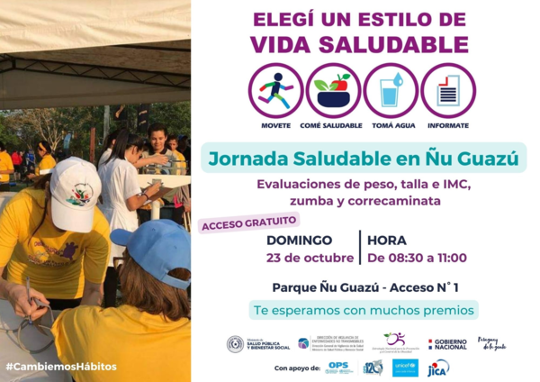 Diario HOY | Invitan a participar de la jornada saludable en el Parque Ñu Guasu