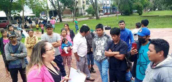Indígenas de Itakyry protestan en CDE pidieron mensura judicial - La Clave