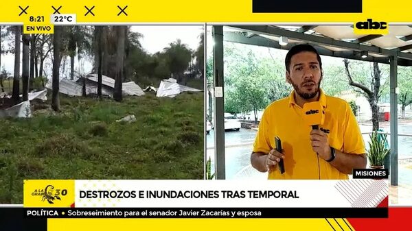 Destrozos e inundaciones tras temporal - ABC Noticias - ABC Color