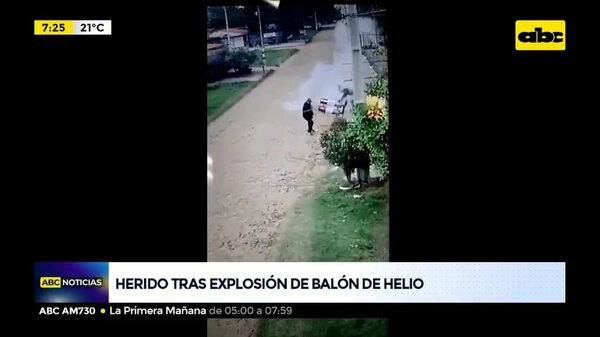 Herido tras explosión de balón de helio - ABC Noticias - ABC Color