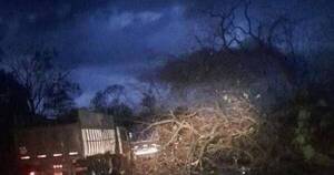 La Nación / Pobladores de Nueva Germania amanecieron en la calle tras el fuerte temporal