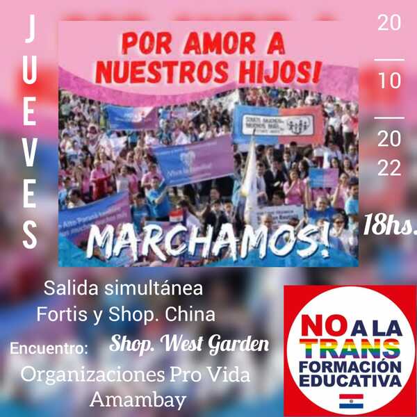 Marcha contra la transformación educativa declarada de interés municipal