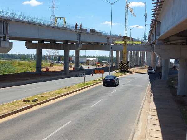 Puente Héroes del Chaco: viaductos superan 90% de ejecución - trece
