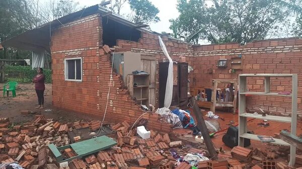 Temporal azotó con fuerza en San Pedro - Nacionales - ABC Color