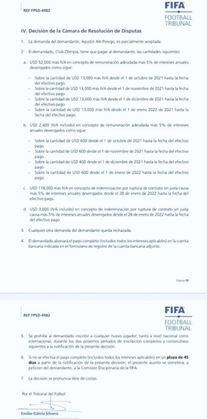 Olimpia sufre sanción y no podrá inscribir jugadores por dos periodos - Paraguaype.com