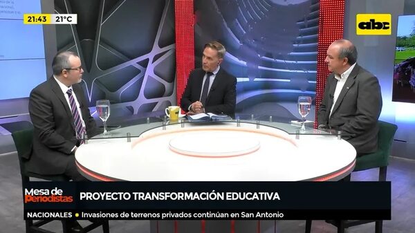 Plan Nacional sobre la transformacion educativa - Mesa de Periodistas - ABC Color