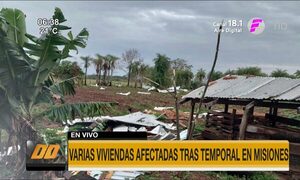 Varias familias afectadas tras temporal en Misiones - Paraguaype.com
