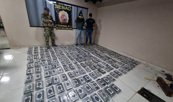 SENAD incautó 273 Kilos de Cocaína en Pedro Juan Caballero