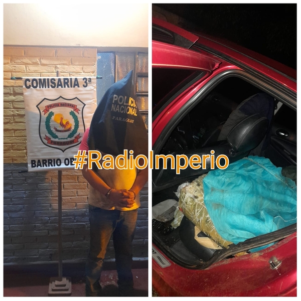 Persecución policial termina en accidente, incautación de droga y un detenido - Radio Imperio