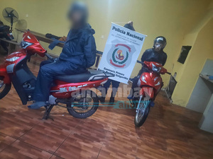 Aprehendieron a un joven y un menor de edad por hurto de motocicletas