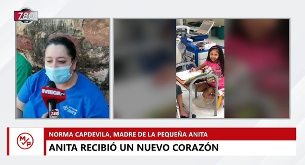 Habló la mamá de Anita tras la cirugía de trasplante: “Tengo fe en que va a funcionar” - Megacadena — Últimas Noticias de Paraguay