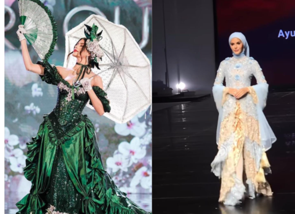 Agatha deslumbró con vestido de Madame Linch y de Musulman en el Miss Grand