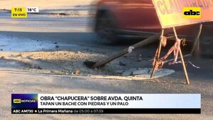Obra “chapucera” sobre Avda. Quinta - ABC Noticias - ABC Color