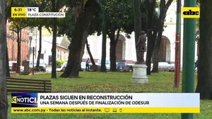 Plazas siguen en reconstrucción - ABC Noticias - ABC Color