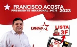 Candidato Francisco Acosta invita a lanzamiento, en Ciudad Nueva