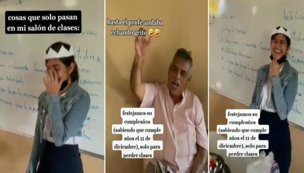 Diario HOY | VIDEO- Con tal de no tener clases, alumnos arman una fiesta de cumpleaños falsa