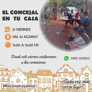 Torales empieza proyecto con el lema “Conversa con tu concejal” - La Clave