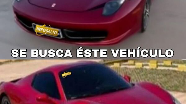 Llevó para probar Ferrari y desapareció con él