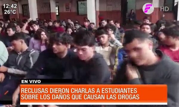 Reclusas dieron charlas a estudiantes en Paraguarí | Telefuturo