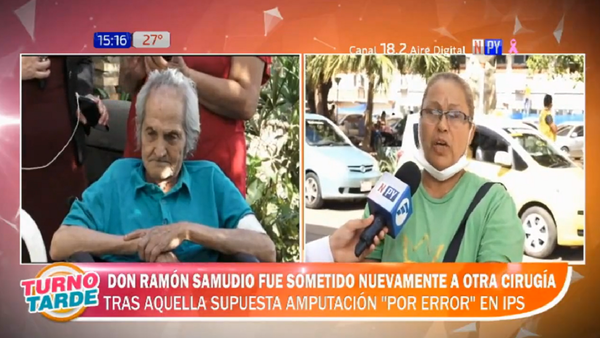 Abuelito amputado de ambas piernas vuelve a someterse a cirugía