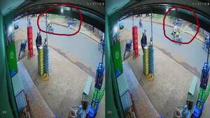 Crónica / [VÍDEO] “Ya na manoveima”, dijo mototaxista que casí perdió la cabeza por un hierro