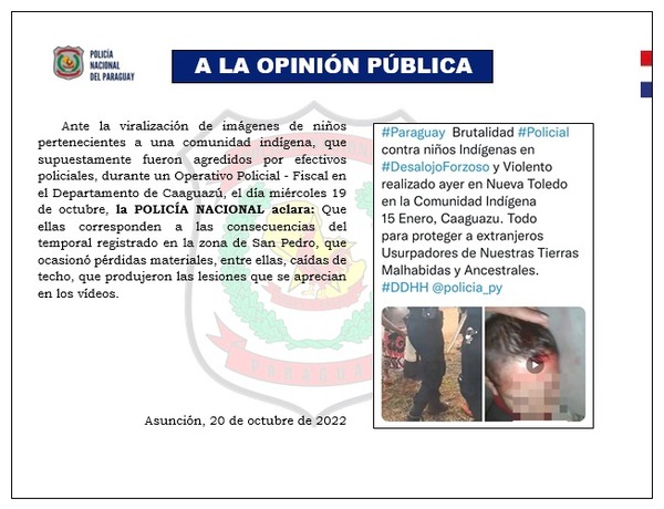 Papelón: video difundido por Efraín no es de desalojo, es de un temporal - ADN Digital