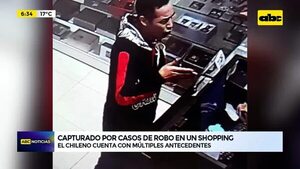 Capturado por casos de robo en un shopping  - ABC Noticias - ABC Color