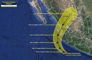 Huracán Roslyn amenaza la costa occidental de México | 1000 Noticias