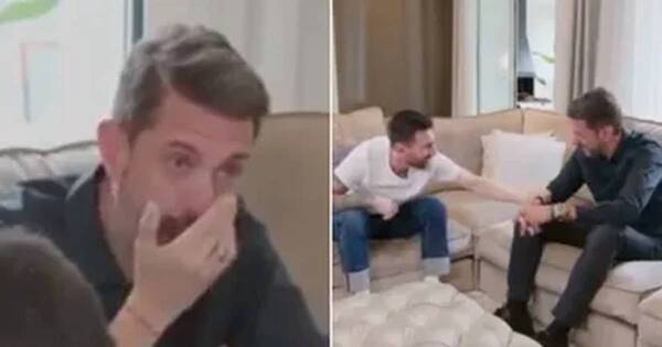 La Nación / Relator de fútbol entrevistó a Lionel Messi y rompió en llanto