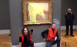 Video: Activistas climáticos lanzaron puré de papas contra millonaria obra de arte en Alemania - Megacadena — Últimas Noticias de Paraguay