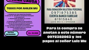Arman rifa solidaria para Ahilen, la niña atropellada en Ñemby