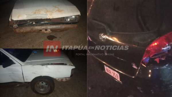 ATROPELLÓ UN VEHÍCULO ESTACIONADO Y QUISO DARSE A LA FUGA