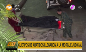 Cuerpos de abatidos llegaron a la morgue judicial de Asunción | Telefuturo