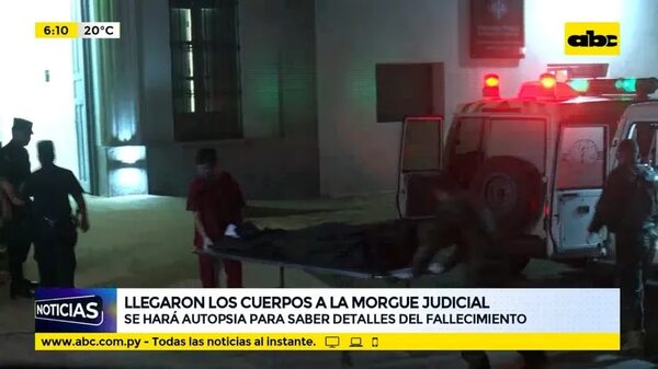Llegaron los cuerpos a la Morgue Judicial - ABC Noticias - ABC Color