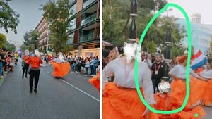 Trozaron a bailarín por desfilar con botellas