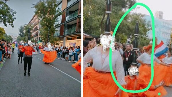 Trozaron a bailarín por desfilar con botellas