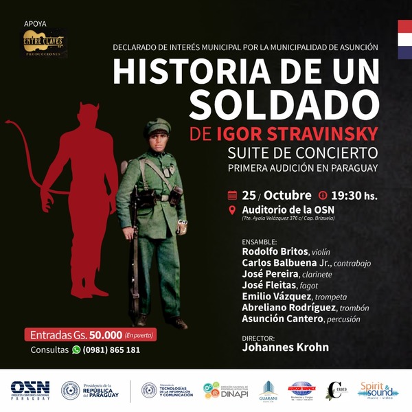 Ensamble estrenará en Paraguay "Historia de un Soldado" de Stravinsky - .::Agencia IP::.