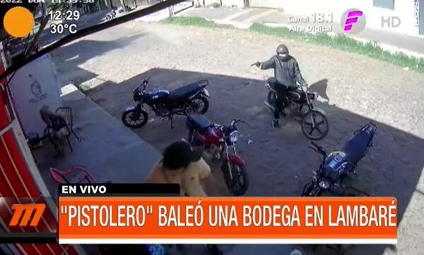 "Pistolero" baleó una bodega en Lambaré | Telefuturo