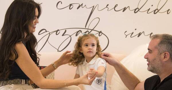 La Nación / Ariela Machado y Carsten Pfau celebran los tres años de vida de su hija Giulia