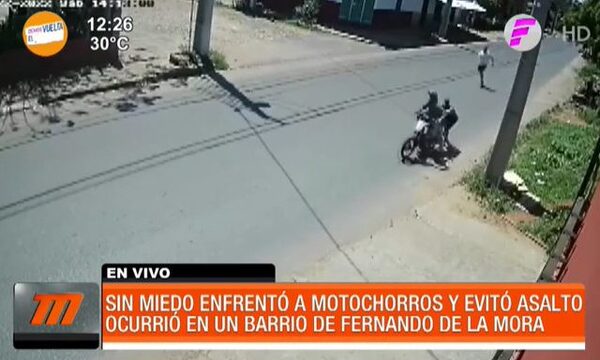 Enfrentó a motochorros y evitó un asalto - Paraguaype.com