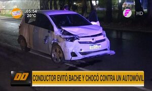 Conductor evitó bache y chocó contra un automóvil en San Lorenzo - Paraguaype.com