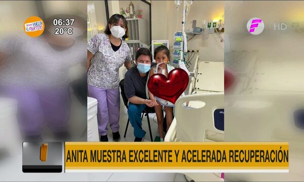 Anita muestra excelente y acelerada recuperación - Paraguaype.com
