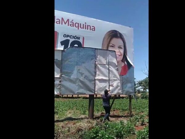 Ligan denuncia por destruir propaganda política a destiempo