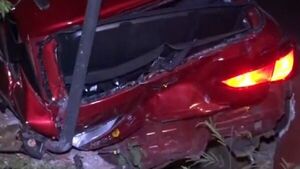 Conductor desvía bache y choca contra vehículo en San Lorenzo